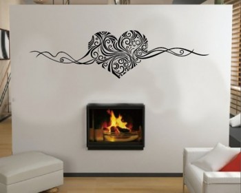 Fantastic Heart Vinyl Decals Modern Wall Art Sticker